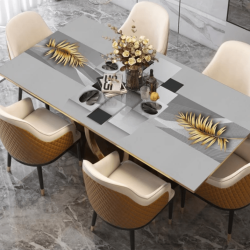 Скатертина з ПВХ для кухні та їдальні, кухонне покриття з принтом "Minimalism", 60*90 см